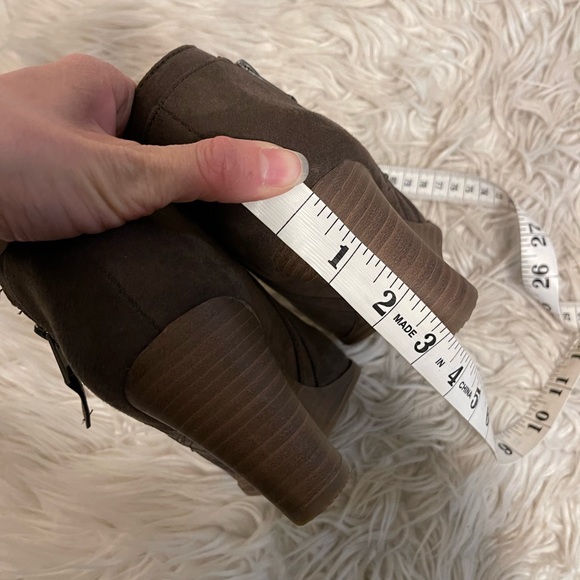 Brown | Wedge | Ankle Booties - Picture 9 of 15